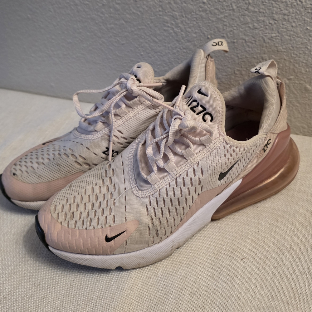 Nike Women’s Air Max 270 Sneakers - Blush Pink & White